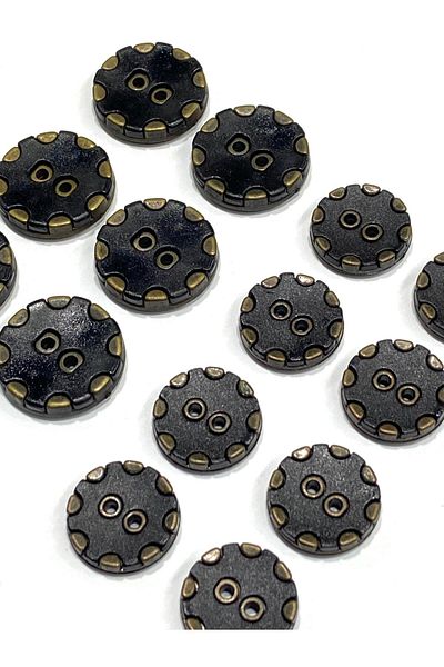 karantuhafiye Sports Jacket Button Set / Black Oxide Detailed / M1502