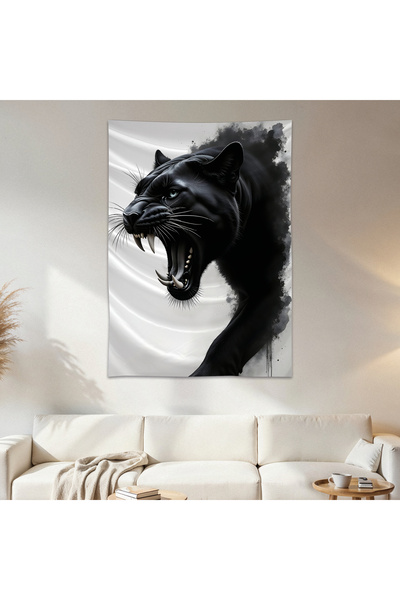 Geek Cultcha Black Panther Wall Drape Wall Tapestry First Quality Satin Fabri...