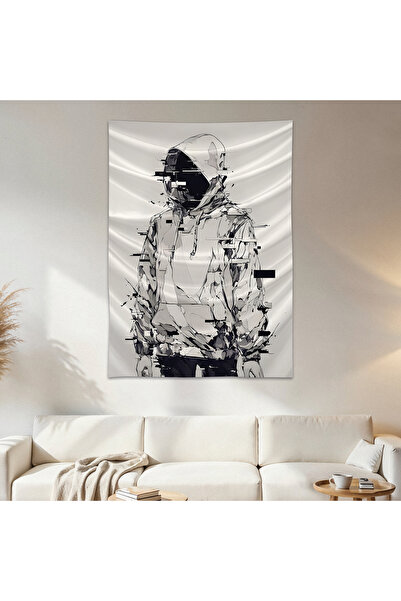 Geek Cultcha Digital Distortion Wall Cloth Wall Tapestry First Quality Satin ...