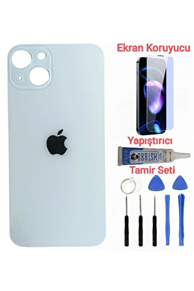 indirimplus iPhone 13 Arka Kapak Pil Kapağı + Yapıştırıcı+Kırılmaz+Tamir seti...