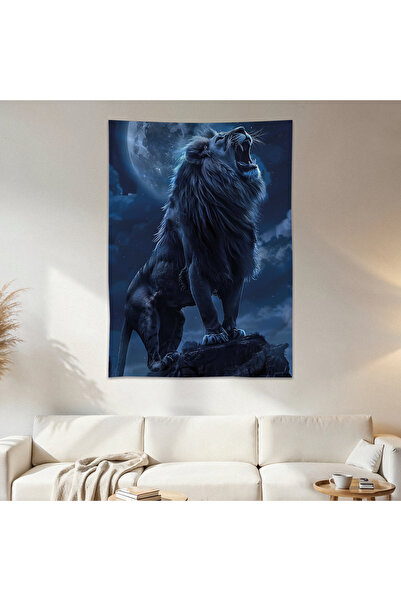 Geek Cultcha Roaring Lion Wall Drape Wall Tapestry First Quality Satin Fabric...