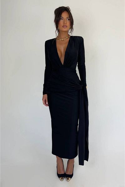 hipnoz butik γυναικεία διαφορά μπορεί να δεθεί λεπτομέρεια μακρύ κομψό φόρεμα