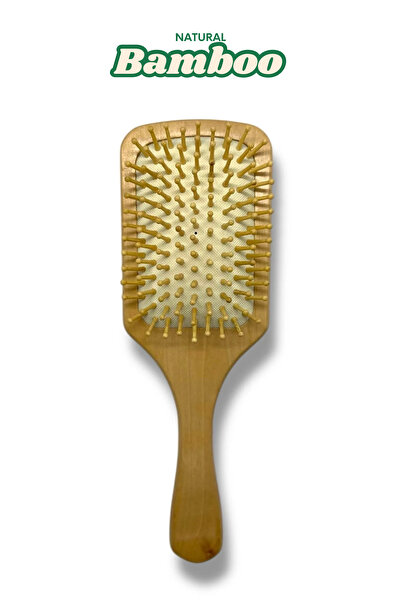 Natural'iz Beauty فرشاة شعر من الخيزران الطبيعي 100% حجم كبير