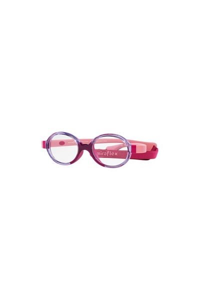 MIRAFLEX Unisex Oval Eyeglasses- Mf 4008 - Lense Size:38mm - Transl Light Lilac & Dark Pink