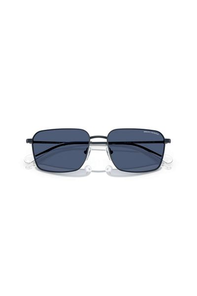 Armani Exchange Man Rectangle Sunglasses- Ax 2053s - Lense Size:57mm - Matte Blue
