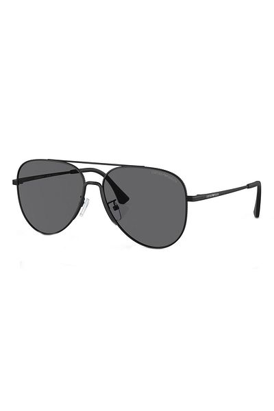 Emporio Armani نظارة شمسية للرجال - موديل 2149d - مقاس العدسة: 60 مم - أسود غير لامع