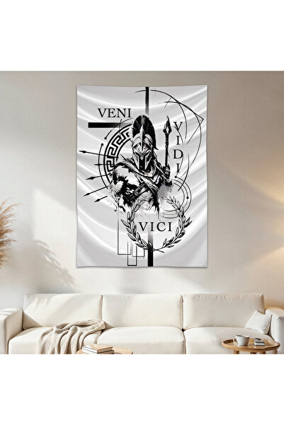 Geek Cultcha Veni Vidi Vici Wall Cloth Wall Tapestry First Quality Satin Fabr...