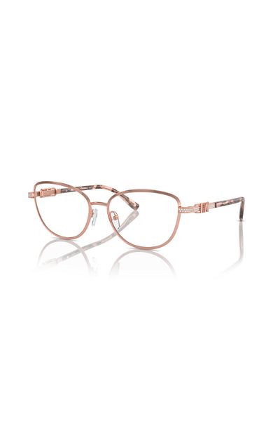 Michael Kors Woman Cat Eye Eyeglasses- Mk 3076b - Lense Size:55mm - Rose Gold