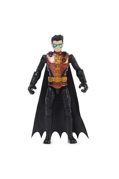 Batman ARTICULATED ROBIN FIGURINE 10CM WITH 3 SURPRISE ACCESSORIES