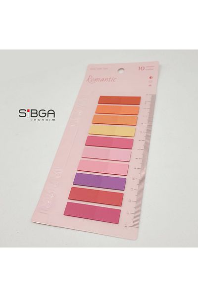 sibga tasarım Transparent Colored Postit Post-it Post ItBookmark Bookmark Postit Sticker Note Paper 200 Sheets