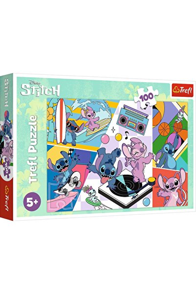 Trefl Puzzle 100 Stitch Amintirile Lui Stitch