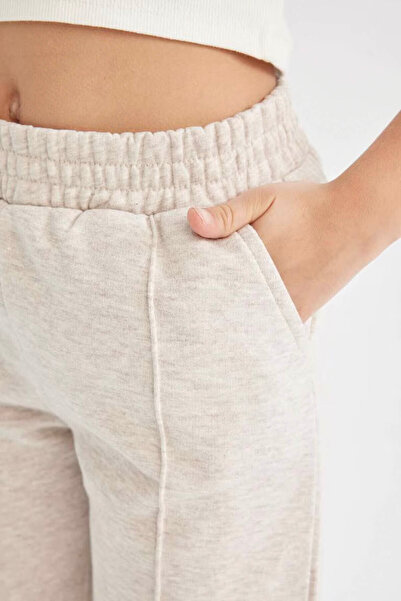 DeFacto Girl's Beige Sweatpants - X9036A6/Bg588