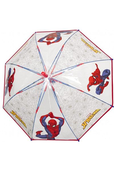 Perletti Umbrela Perletti Spiderman automata rezistenta la vant transparenta 45 cm