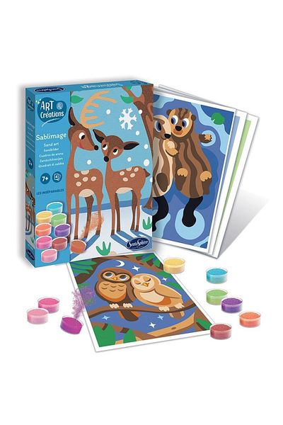 Sentosphere Creative kit with colored sand - Sablimage Animal Couples
