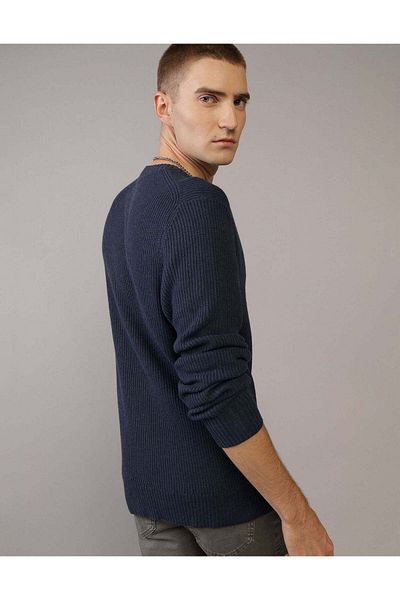 AMERICAN EAGLE سترة AE Waffle Crew Neck