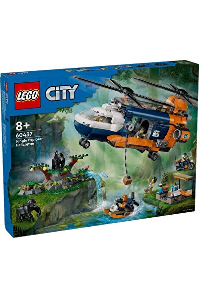 Evelise LEGO CITY ELICOPTERUL UNUI EXPLORATOR AL JUNGLEI LA TABARA DE BAZA 60437