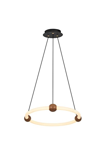 Özcan Aydınlatma Özcan Aydınlatma 3155-1A-14 Altus Tekli Yuvarlak Sarkıt Meşe