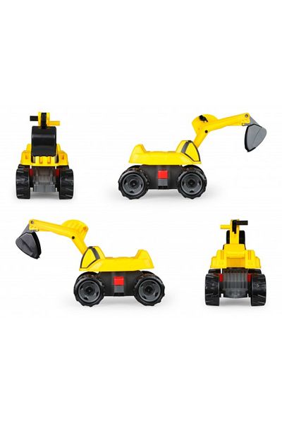 LENA Giga Trucks Excavator With Plastic Seat 68 Cm