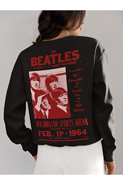 SEVBANO Muzička grupa The Beatles, unisex vintage majica sa širokim krojem i ...