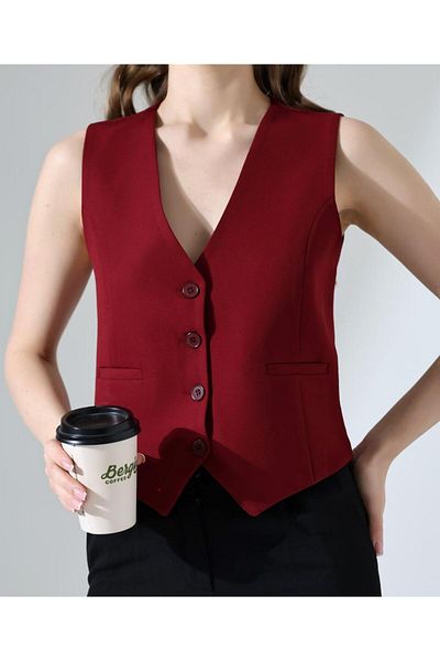 MetuCA Vestă Burgundy
