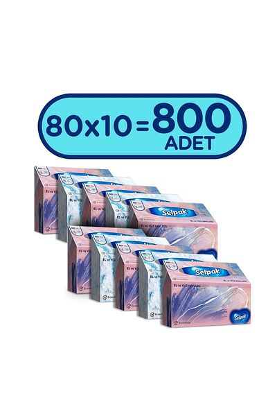 Selpak Hand And Face Towels 10 Pieces 800 Sheets
