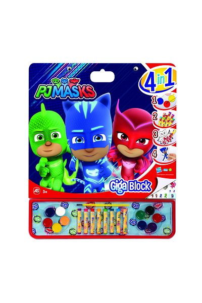 Toys HEROES IN PYJAMAS GIGA BLOCK 4 IN 1 DRAWING SET