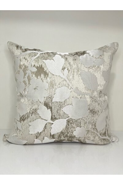 YOUC Design غطاء وسادة مقاس 40x40 قماش عالي الجودة صناعة يدوية خاصة لون فضي