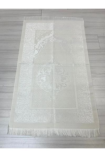simply line Ottoman Taffeta Prayer Rug 65X110 cm Gift Luxury Patterned Men's Women's Prayer Rug