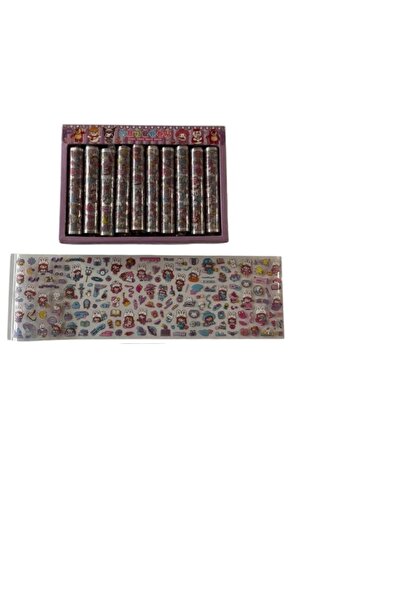 hobi market art Anime Rulo Sticker Set Küçük Boy