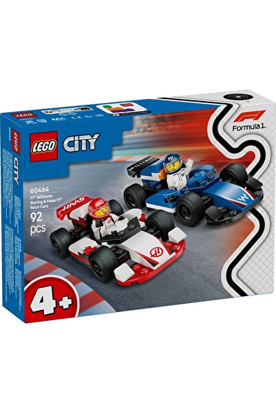 Evelise LEGO CITY F1 ΑΓΩΝΙΣΤΙΚΑ ΑΥΤΟΚΙΝΗΤΑ WILLIAMS RACING ΚΑΙ HAAS F1 60464