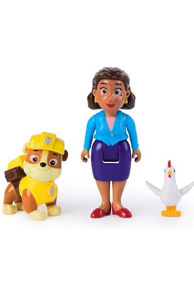 Toys PAW PATROL RESCUE HEROES RUBBLE AND MAYOR GOODWAY FIGURE SET
