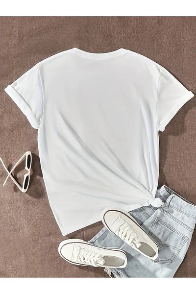 AMMA Μπλουζάκι Unisex White Spicy Life Pepper με στάμπα Oversize 100% βαμβάκι