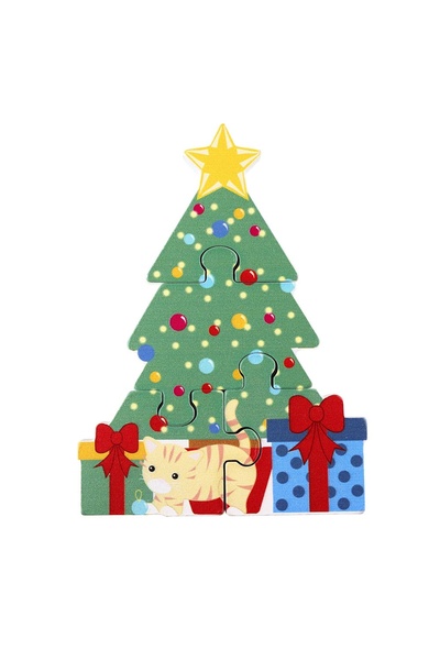 Orange Tree Toys Puzzle Bradul de Craciun din lemn, Orange Tree Toys, editie ...