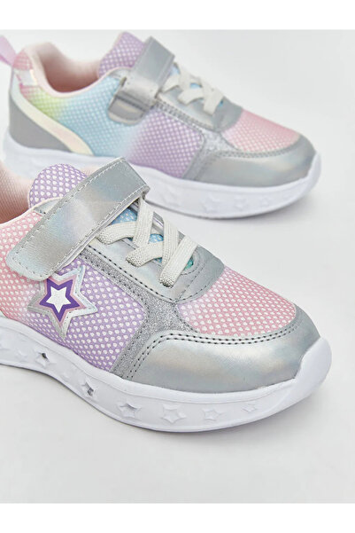 LC Waikiki LCW STEPS Gri Tabanı Işıklı Kız Bebek Spor Ayakkabı T T