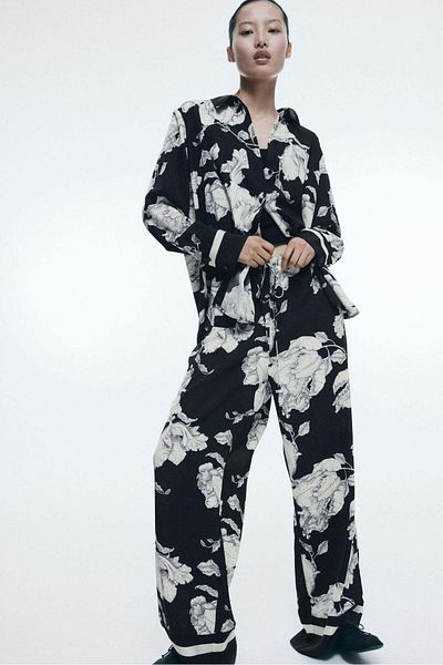 H&M Drawstring twill trousers
