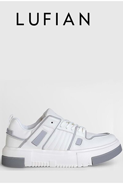 Lufian 112230193 Pantofi din piele pentru bărbați Oliver Sneaker ALB