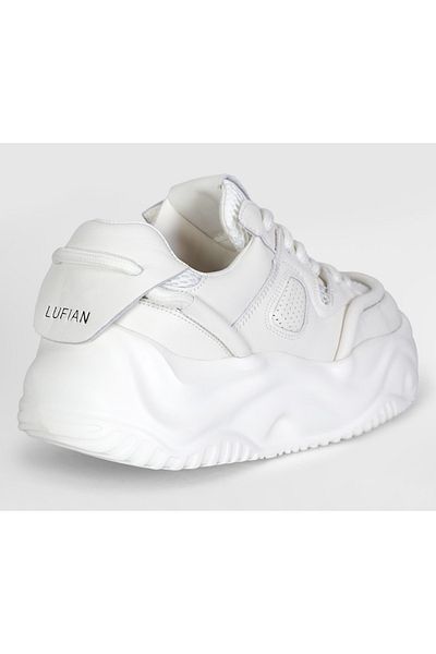 Lufian 121230021 Gemba Sneaker Pantofi sport din piele unisex alb