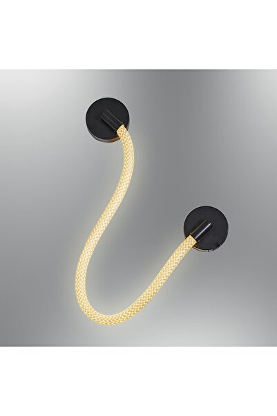 Özcan Aydınlatma Özcan Aydınlatma 3240-APL1-19 Yatay Hortum Aplik Siyah
