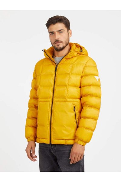 Guess Ανδρικό παλτό από πούπουλα χήνας Light Puffa Jkt Real Down