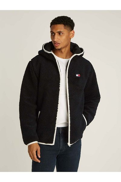 Tommy Hilfiger Men's Polar Tjm Reg Badge Teddy Zip Trucker - Fashionable and Comfortable Sports Design