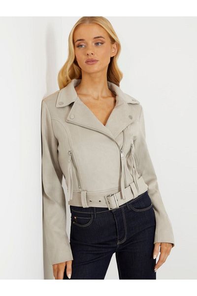Guess Γυναικείο Biker Jacket Celeste Suede