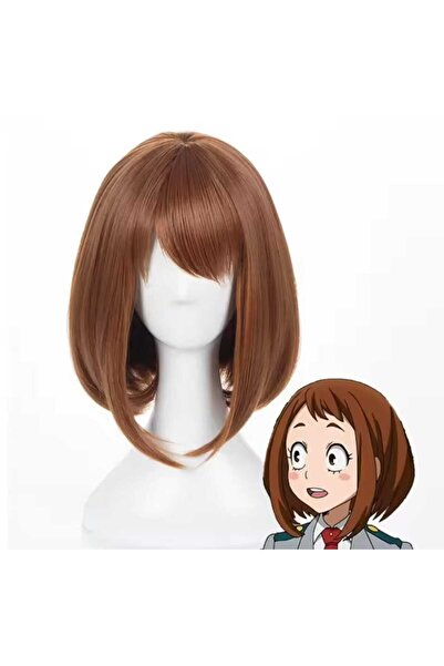 Butic Anime Cosplay My Hero Academia Boku No Hero Uraraka Ochaco Peruk Anime ...