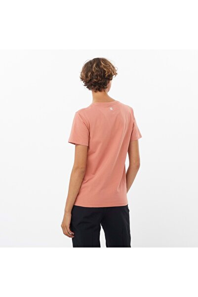 Salomon LC2217 Logo SS Tee W T-shirt Γυναικείο T-shirt ΡΟΖ