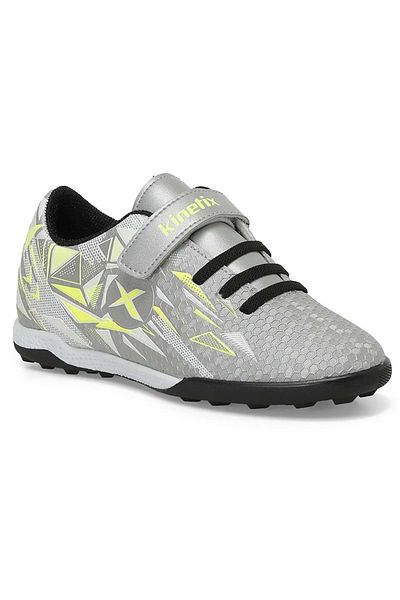 Kinetix ESTES TF 4FX Gray Boys' Astroturf Field Shoes