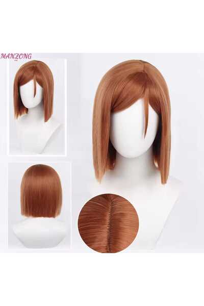 Butic Anime Cosplay Jujutsu Kaisen Nobara Kugisaki Peruk Anime Kawaii Peruk L...