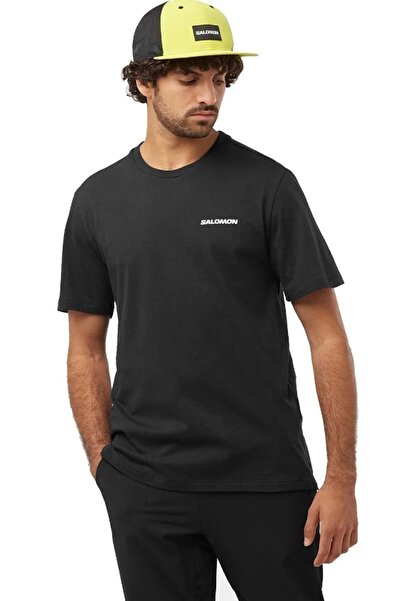Salomon LC2219 Graphic Perf SS Tee Tişört Erkek T-Shirt SİYAH