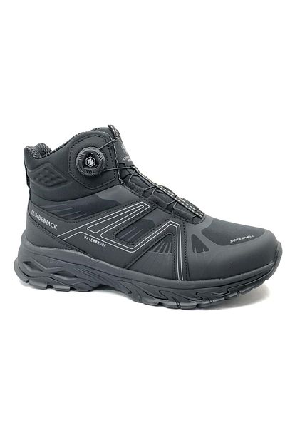 lumberjack Мъжки ботуши Mick Hi Waterproof® Softshell за туризъм - ЧЕРНИ