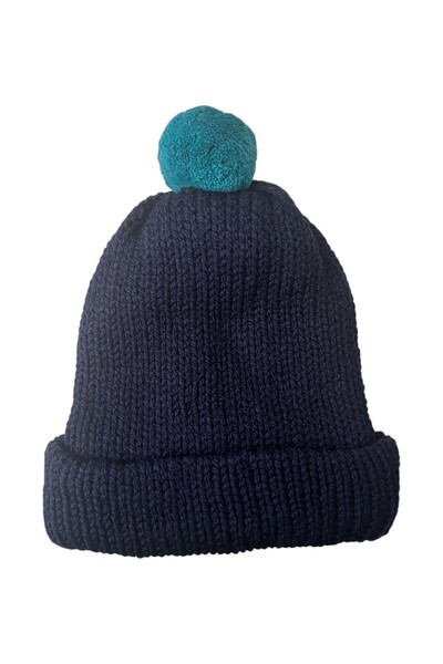 ŞengülKozmetik قبعة شتوية محبوكة يدويًا وقبعة مع بوم بوم