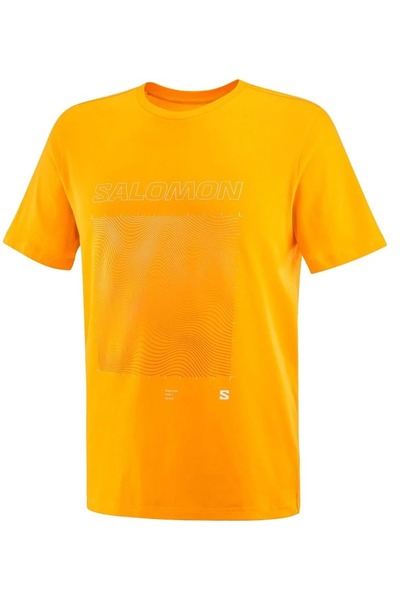 Salomon LC2219200 Graphic SS Tee T-Shirt Ανδρικό T-Shirt ΠΟΡΤΟΚΑΛΙ