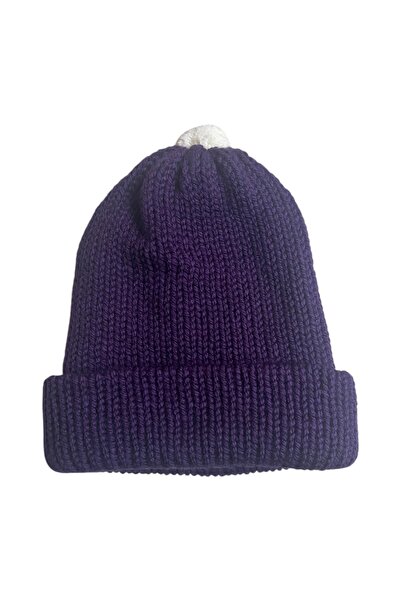 ŞengülKozmetik قبعة شتوية محبوكة يدويًا وقبعة مع بوم بوم